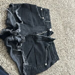 Black Zara Jean shorts size 4